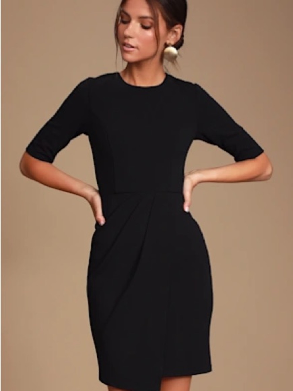 Lulu's Classy Little Black Dress - XS